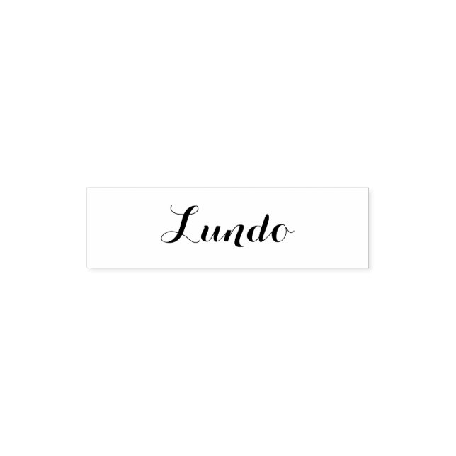 Esperanto: Day of the Week: Lundo (Monday) Self-inking Stamp (Design)