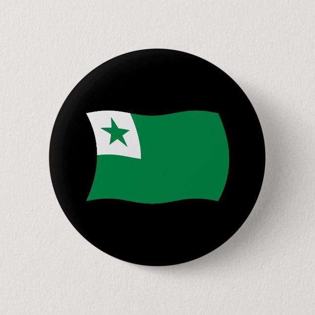Esperanto Flag Button (Front)