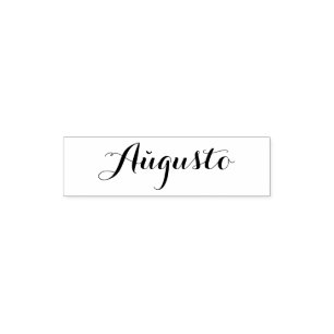 Esperanto: Month: Aŭgusto (August) Self-inking Stamp
