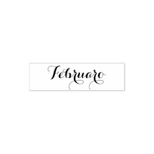 Esperanto: Month: Februaro (February) Self-inking Stamp