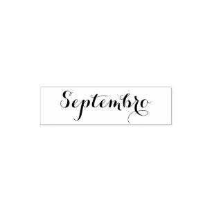 Esperanto: Month: Septembro (September) Self-inking Stamp