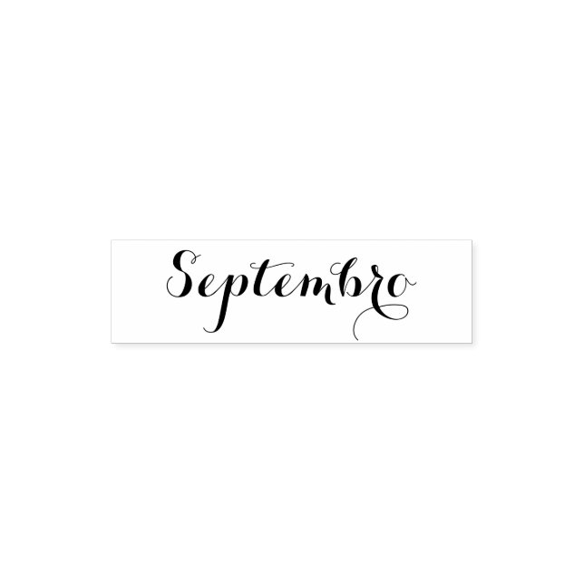 Esperanto: Month: Septembro (September) Self-inking Stamp (Design)