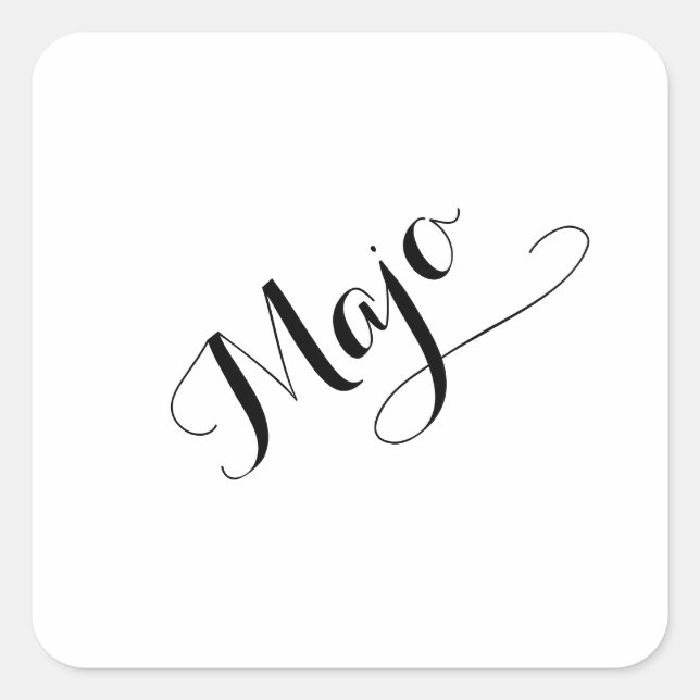 Esperanto Month Stickers - Majo (May) (Front)