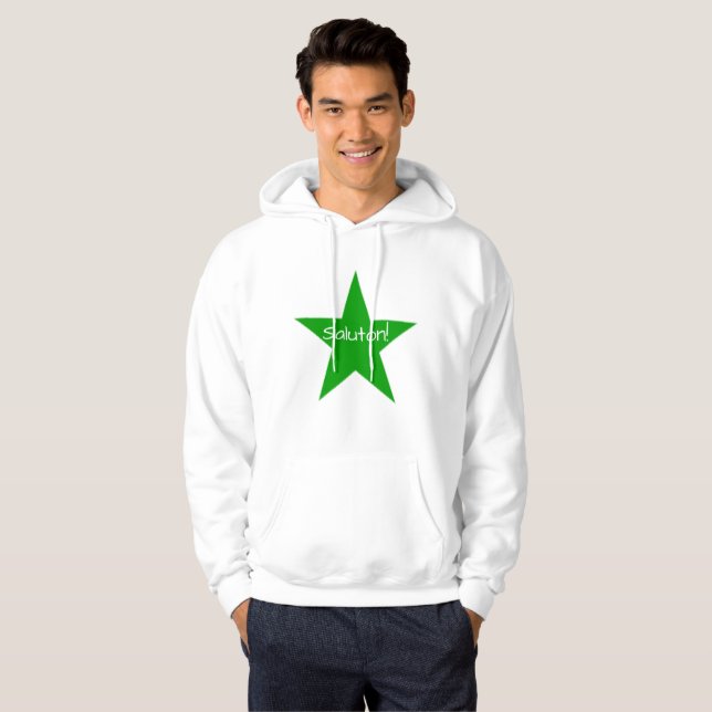 Esperanto: Saluton / Ĝis la revido Hoodie (Front Full)