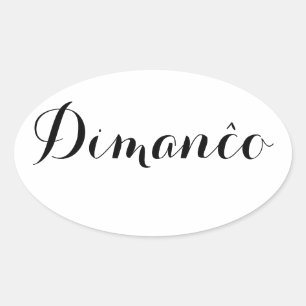 Esperanto Weekdays Stickers - Dimanĉo (Sunday)