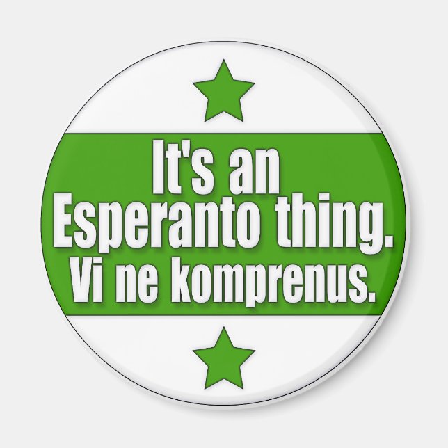 EsperantoThing Magnet (Front)