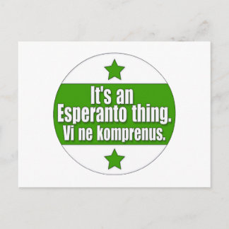 EsperantoThing Postcard