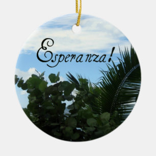 Esperanza - Hope Ceramic Tree Decoration