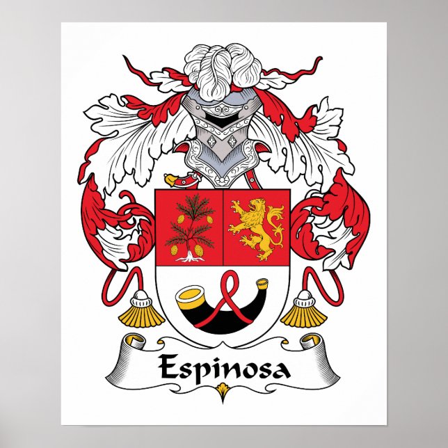 Espinosa Family Crest Poster (Front)