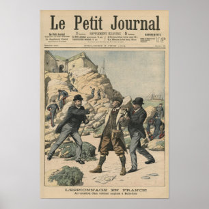 Espionage in France Arrest of an English colonel Poster