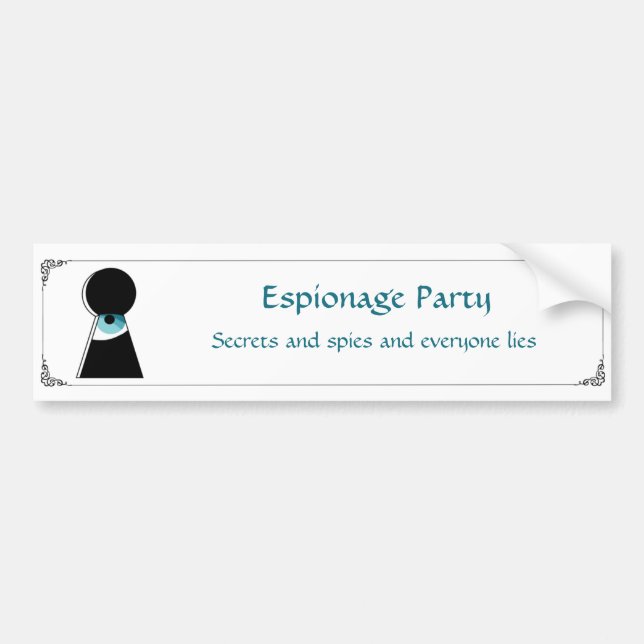 Espionage Party Sticker (Front)
