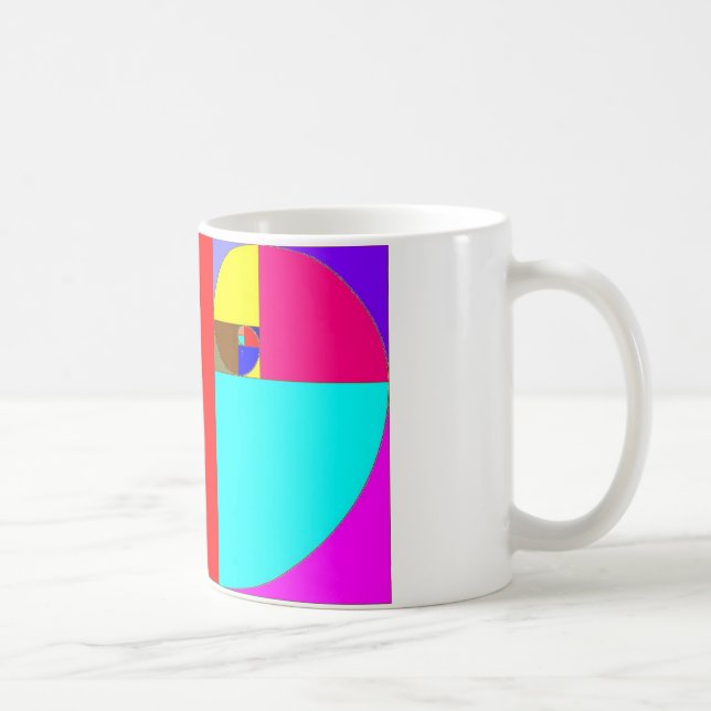 espiral fibonacci coffee mug (Right)