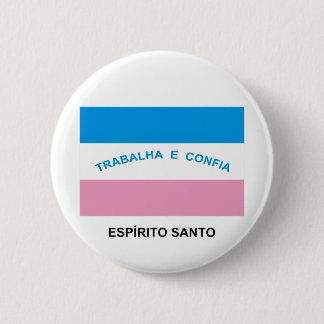 Espírito Santo, Brazil Flag 6 Cm Round Badge