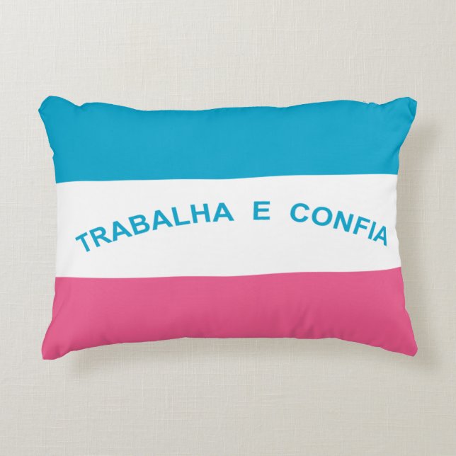 Espírito Santo, Brazilian state flag Decorative Cushion (Front)