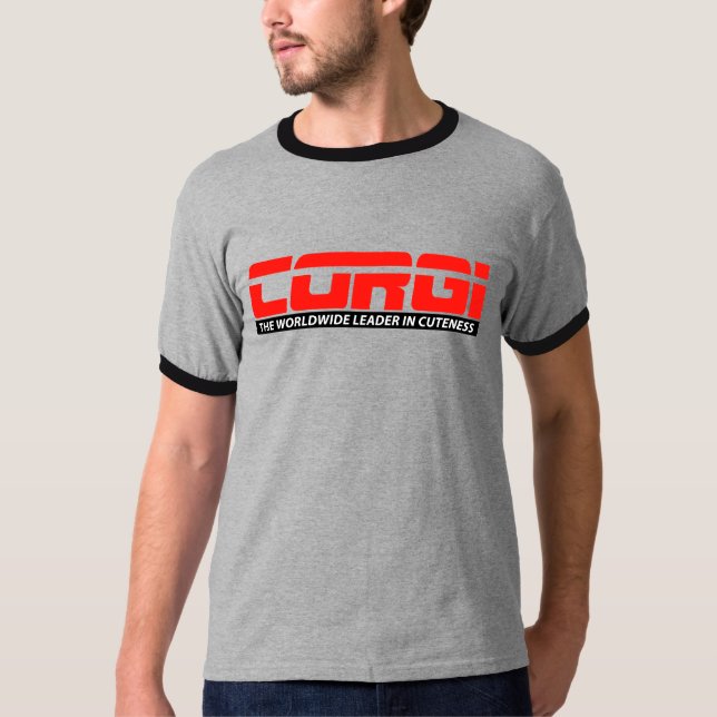 ESPN Corgi Mens Ringer T-shirt (Front)