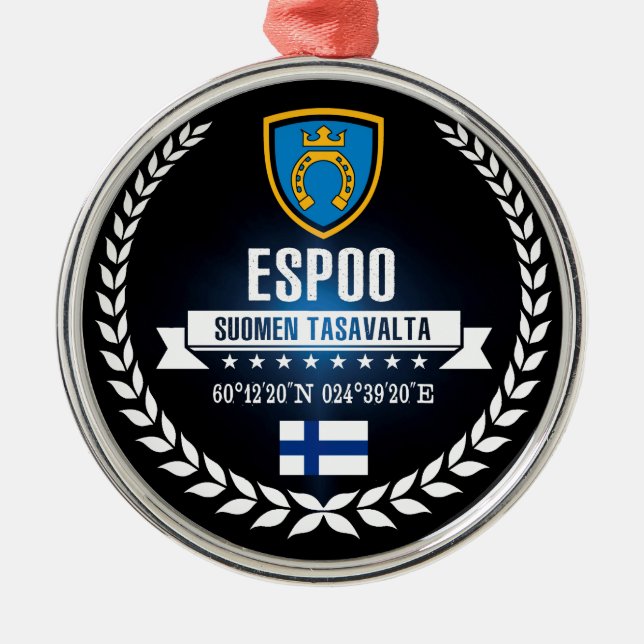 Espoo Metal Tree Decoration (Front)