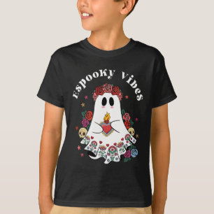Espooky Vibes Maestra Halloween Spanish Mexican Te T-Shirt