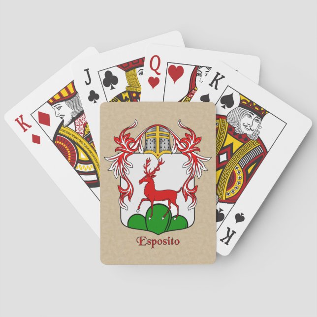 Esposito Heraldic Shield and Mantle Playing Cards (Back)