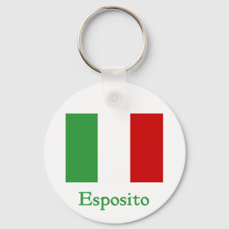 Esposito Italian Flag Key Ring