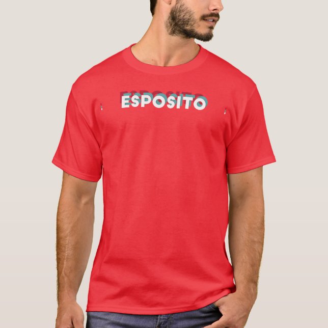 Esposito Name Funny Name Esposito 80s theme T-Shirt (Front)