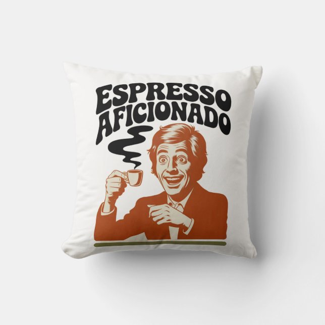 Espresso Aficionado - Java Lover Cushion (Front)
