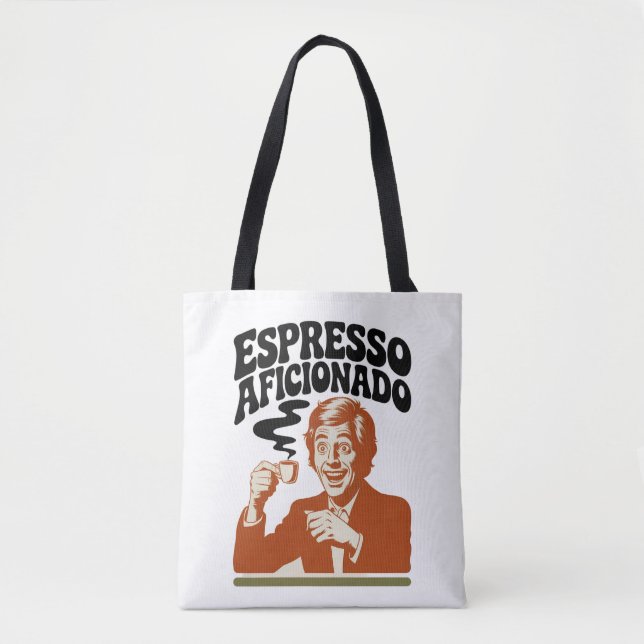 Espresso Aficionado - Java Lover Tote Bag (Front)