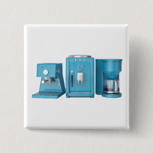 Espresso and filter coffee machines 15 cm square badge