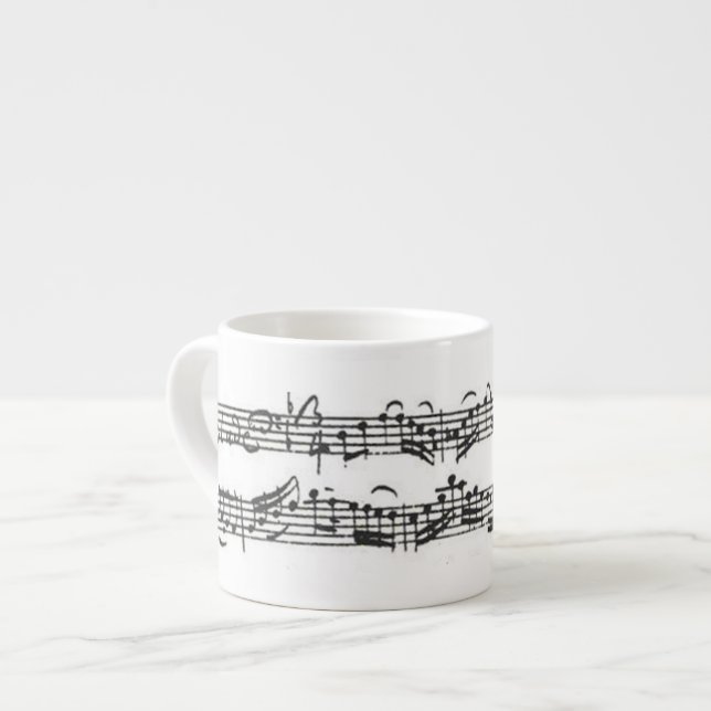 Espresso Bach Cello Suite Cup (Front Left)