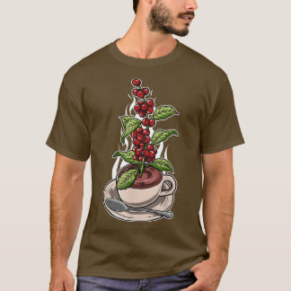 Espresso Barista Coffee Plant Coffee Lover T-Shirt