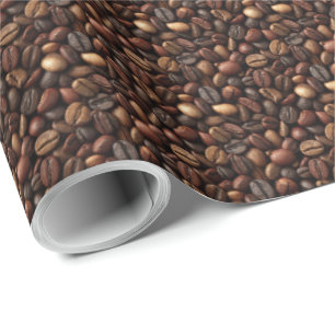 Espresso Bean Coffee Lover Gift  Wrapping Paper