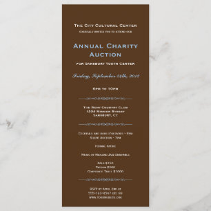 Espresso blue business gala event corporate long invitation