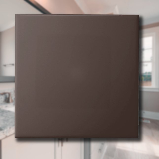 Espresso Brown Solid Colour | Classic Elegant Tile (Creator Uploaded)