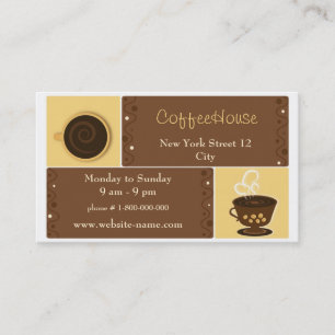 Espresso Cafe Business Card