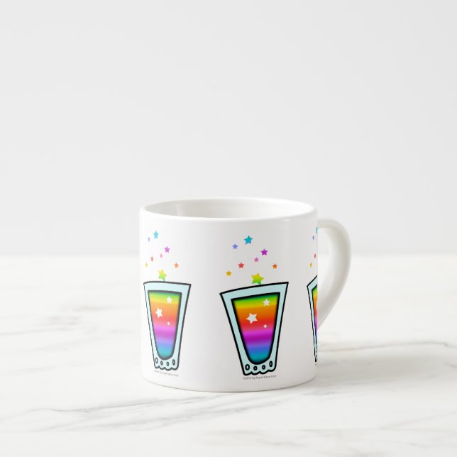 ESPRESSO & CHINA CUPS - RAINBOW SHOT GLASS (Front Right)