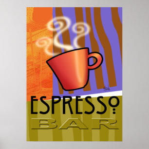 Espresso Coffee Bar - Pop Art Poster