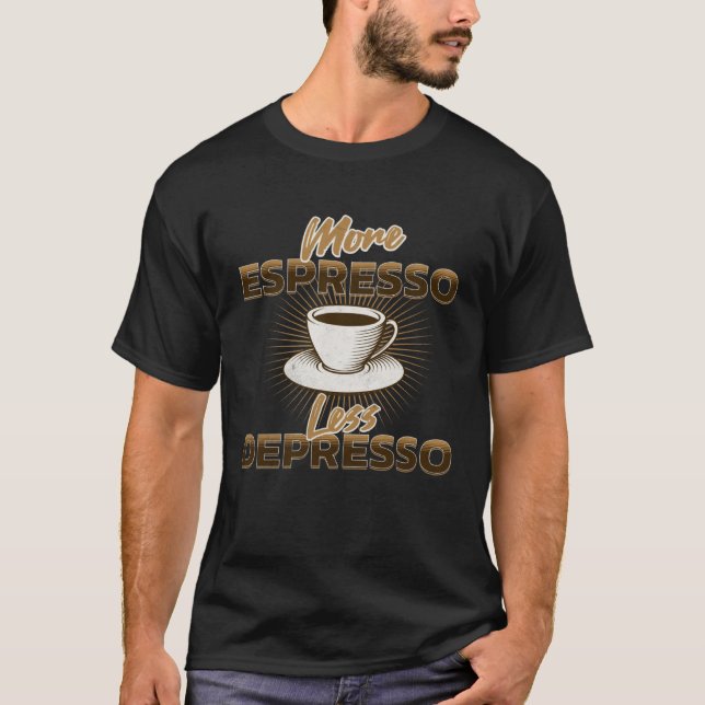 Espresso Coffee  Cup of Coffee Barista T-Shirt (Front)