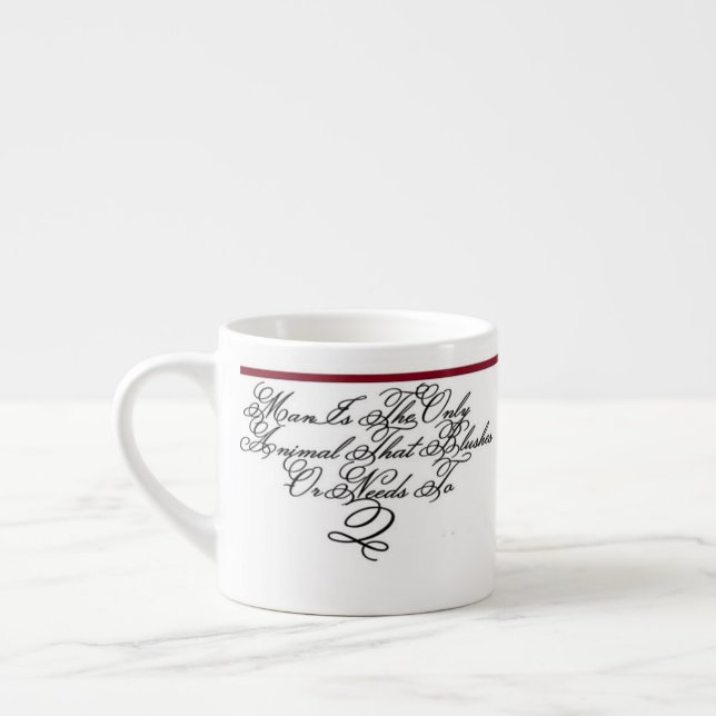 Espresso cup - a Quote of Twain (Left)