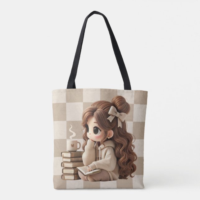 Espresso Girl Tote Bag (Back)