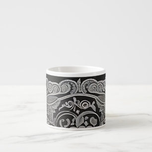 Espresso/Grey Paisley/Black Trim/Speciality Mug