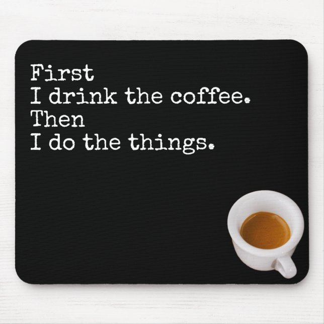 espresso in a cup - mousepad (Front)