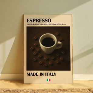 Espresso Italian Coffee Bar Kitchen Wall Art 