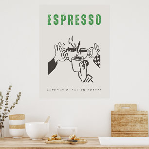 Espresso italian coffee poster