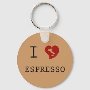 Espresso lovers I Love Espresso Key Ring