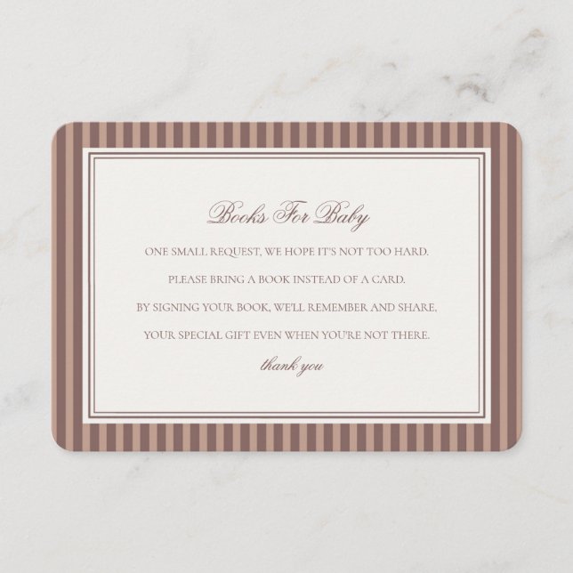 Espresso Martini Baby Brewing Books For Baby Showe Enclosure Card (Front)