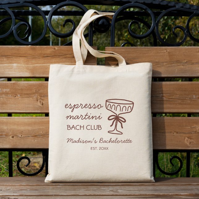 Espresso Martini Bach Club Bachelorette Party Tote Bag (Espresso Martini Bach Club Bachelorette Party Tote Bag)