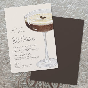 Espresso Martini Birthday Party Invitation