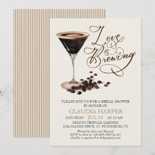 Espresso Martini Bridal Shower Invitation