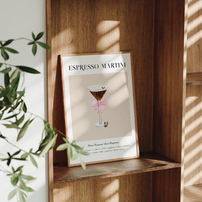Espresso Martini | Bridal Shower Signature Drink Poster (Creator Uploaded)
