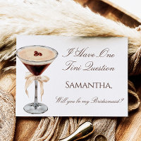 Espresso Martini Bridesmaid Proposal Card