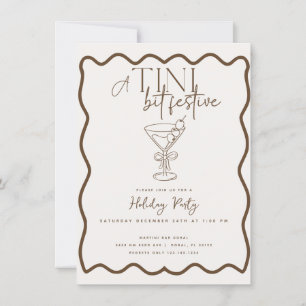 Espresso Martini Cocktail Christmas Holiday Party Invitation